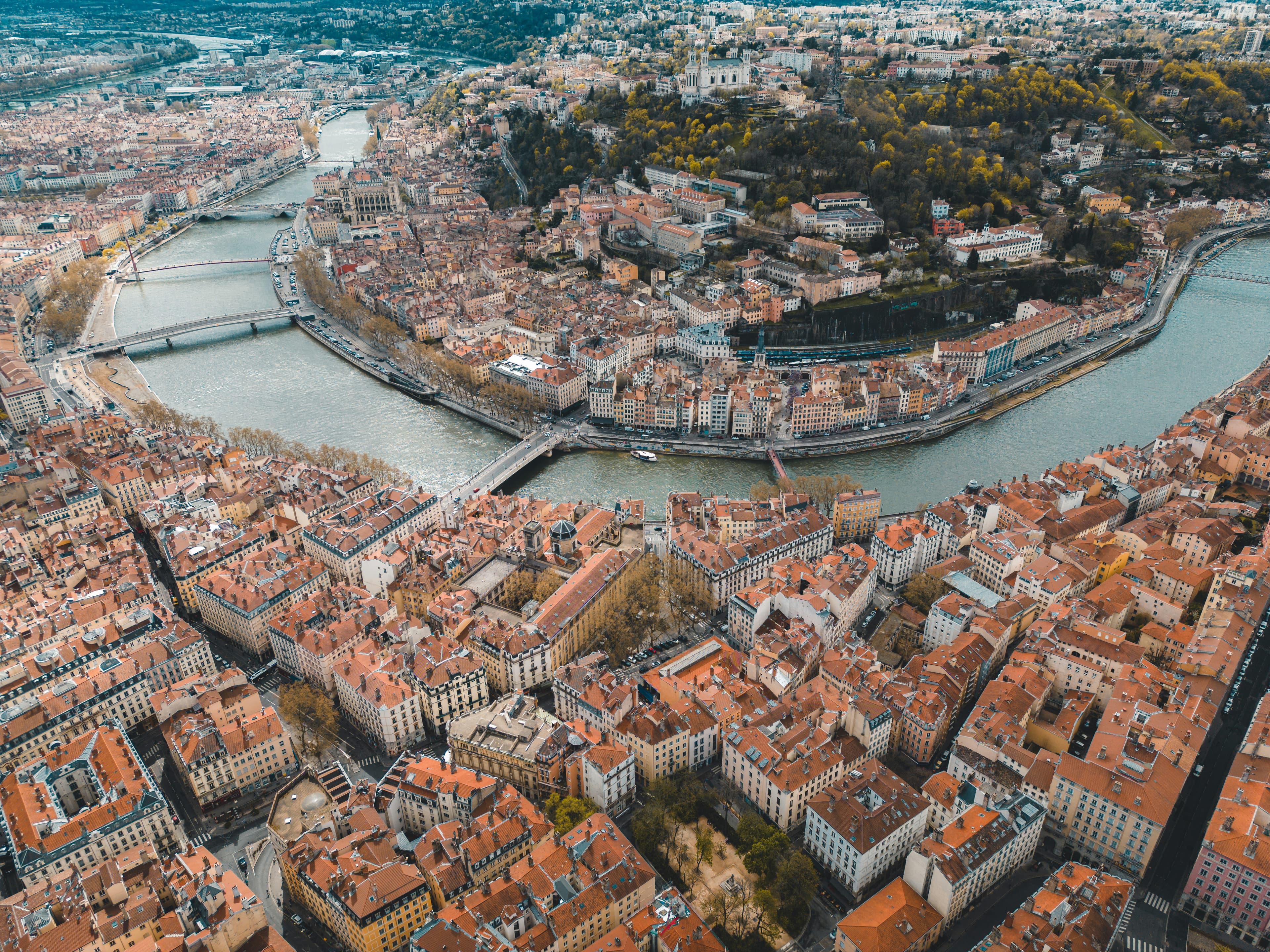 Vue urbaine de Lyon